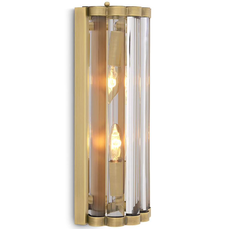 Бра Eichholtz Wall Lamp Amalfi S Brass Латунь Прозрачное Стекло Бра Eichholtz Wall Lamp Amalfi S Brass Латунь Прозрачное Стекло в Челябинске | Loft Concept
