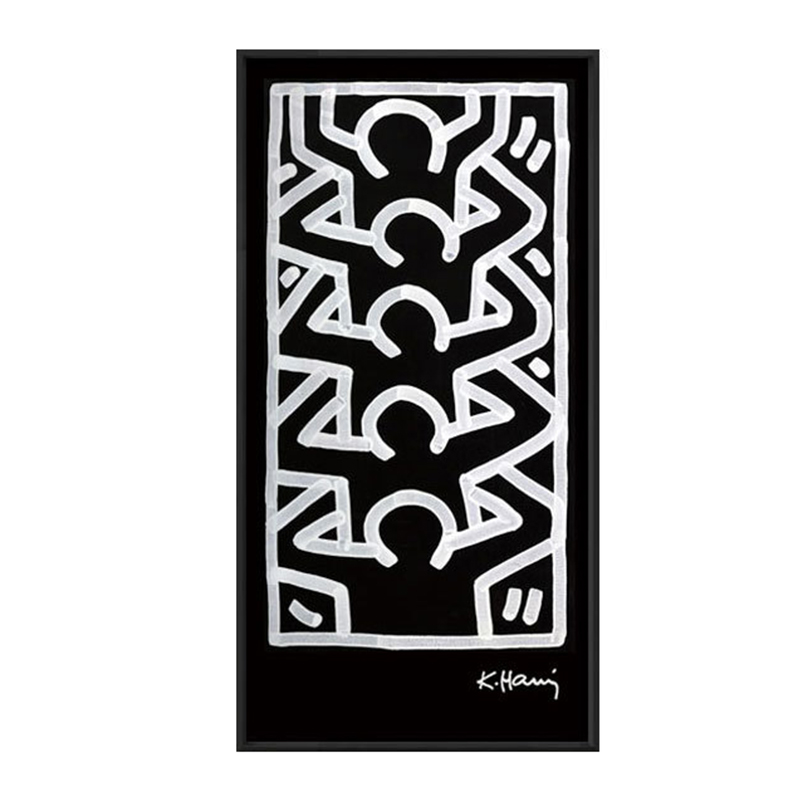 Постер Keith Haring 4 Черно-белый Постер Keith Haring 4 Черно-белый в Челябинске | Loft Concept