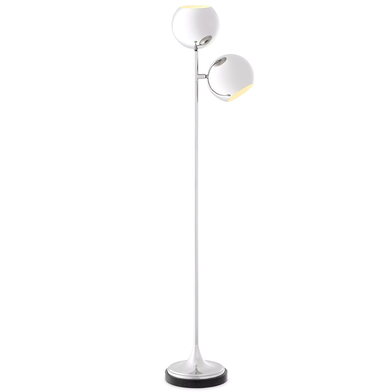 Торшер Eichholtz Floor Lamp Compton Nickel Никель Торшер Eichholtz Floor Lamp Compton Nickel Никель в Челябинске | Loft Concept
