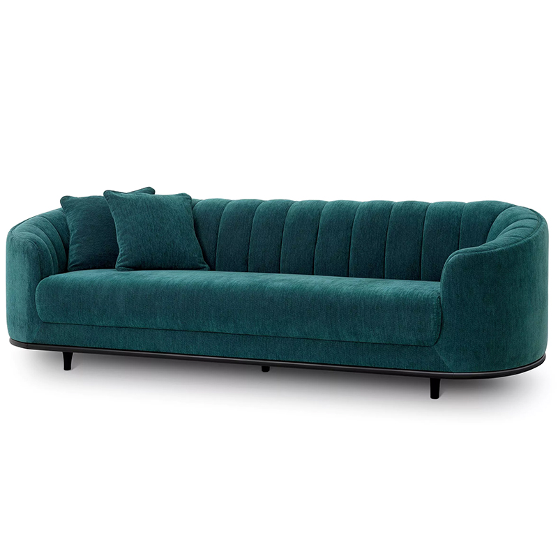 Диван Eichholtz Sofa Agostino Бирюзовый Черный Диван Eichholtz Sofa Agostino Бирюзовый Черный в Челябинске | Loft Concept