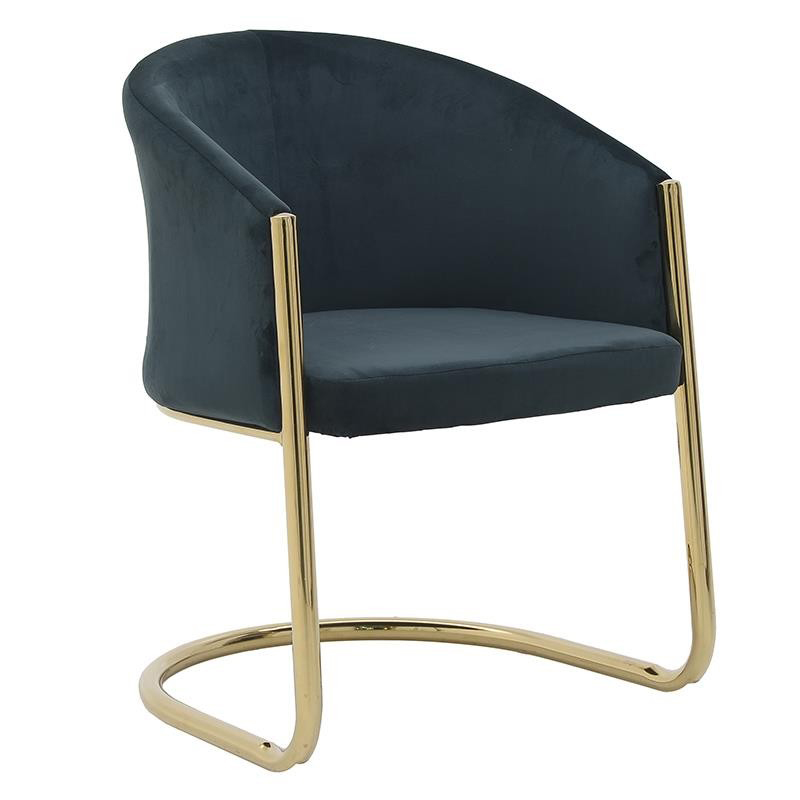 Стул Imelda Chair Gray Серый Глянцевое золото Стул Imelda Chair Gray Серый Глянцевое золото в Челябинске | Loft Concept
