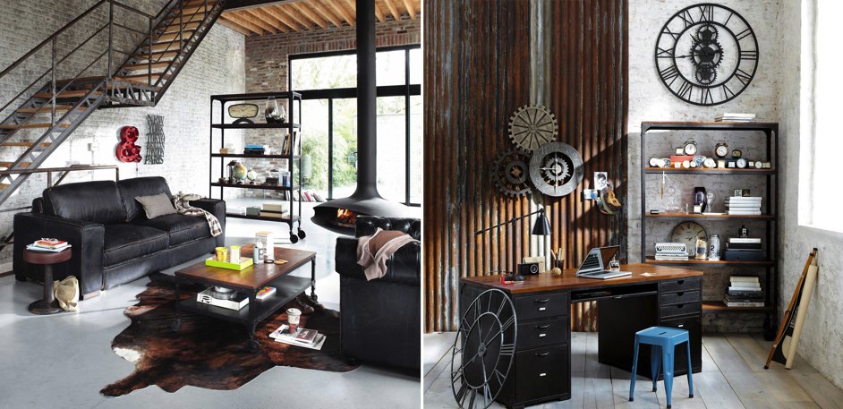 Стеллаж Industrial Bar Oak Stella Стеллаж Industrial Bar Oak Stella - Loft-Concept в Челябинске