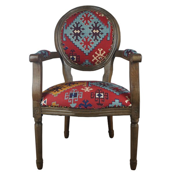 Кресло Gustavian Armchair Kelim Pattern Кресло Gustavian Armchair Kelim Pattern в Челябинске | Loft Concept
