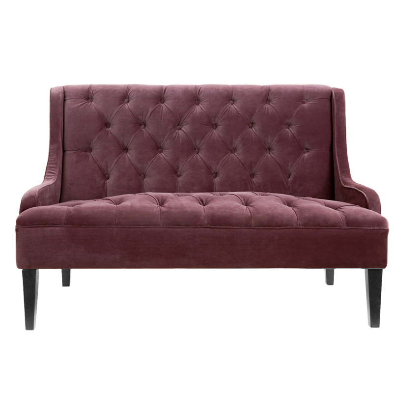 Диван Folket Sofa velour Бургундский красный Диван Folket Sofa velour Бургундский красный в Челябинске | Loft Concept