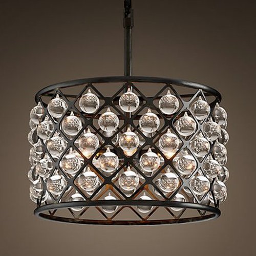 Люстра RH Spencer Hoop Chandelier Черный Люстра RH Spencer Hoop Chandelier Черный в Челябинске | Loft Concept