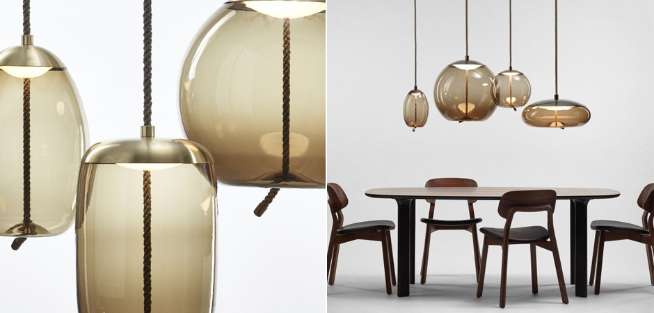 Подвесной светильник KNOT Small Amber glass Подвесной светильник KNOT Small Amber glass - Loft-Concept в Челябинске
