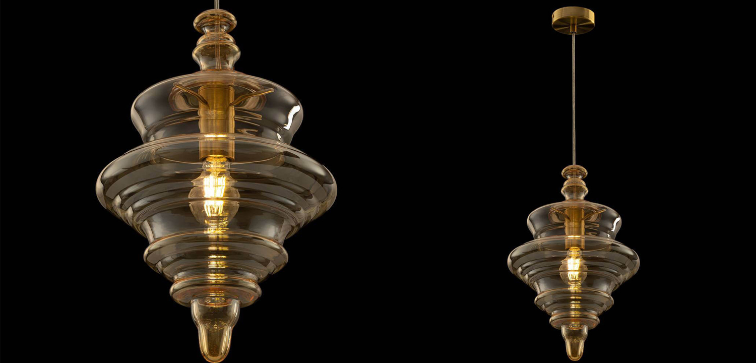 Подвесной светильник Neverending Glory amber - фото