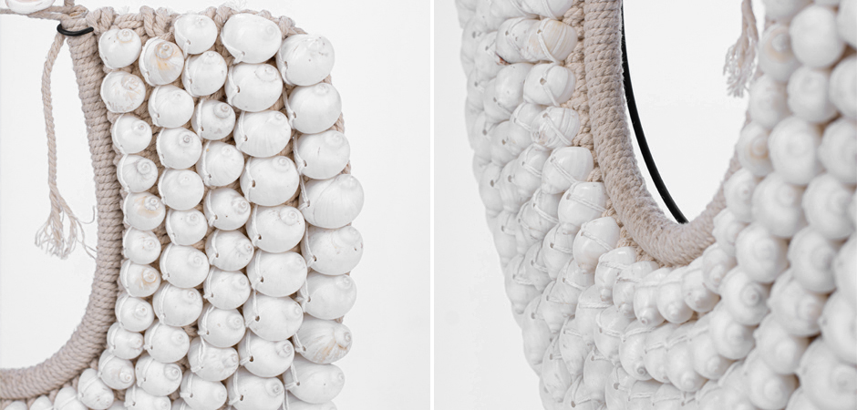 Ожерелье из ракушек на подставке Round Shell Necklace Ожерелье из ракушек на подставке Round Shell Necklace - Loft-Concept в Челябинске