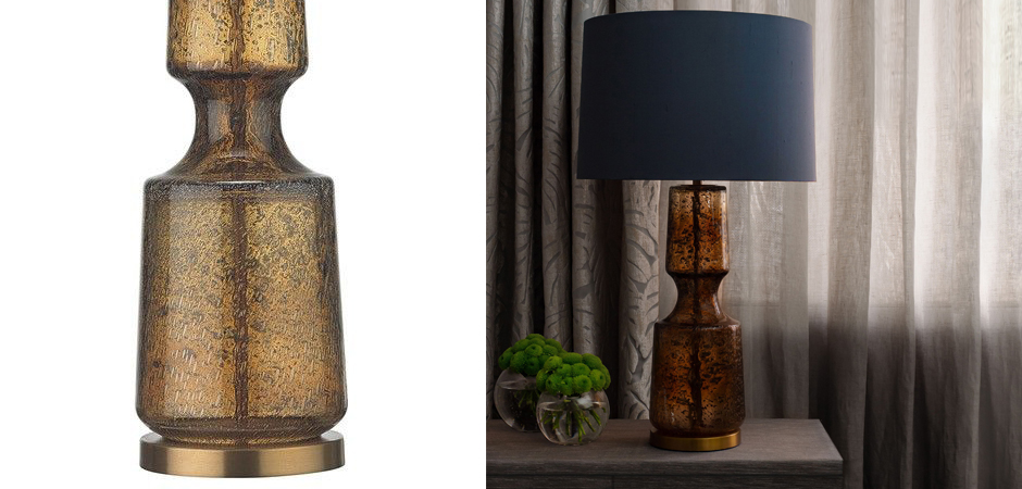 Настольная лампа Antero Amber Smoke Table Lamp Настольная лампа Antero Amber Smoke Table Lamp - Loft-Concept в Челябинске