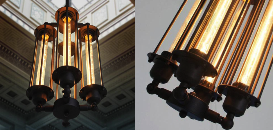Подвесной светильник Loft Industrial Edison Cage Vertical Quatro Подвесной светильник Loft Industrial Edison Cage Vertical Quatro - Loft-Concept в Челябинске