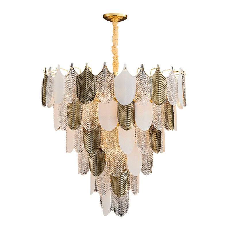 Люстра Abelia Chandelier Золотой Белый Прозрачный Люстра Abelia Chandelier Золотой Белый Прозрачный в Челябинске | Loft Concept