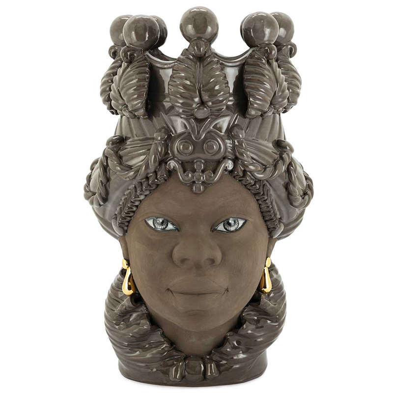 Ваза VASE MORO BIG LADY BLACK MUD Коричневый Ваза VASE MORO BIG LADY BLACK MUD Коричневый в Челябинске | Loft Concept