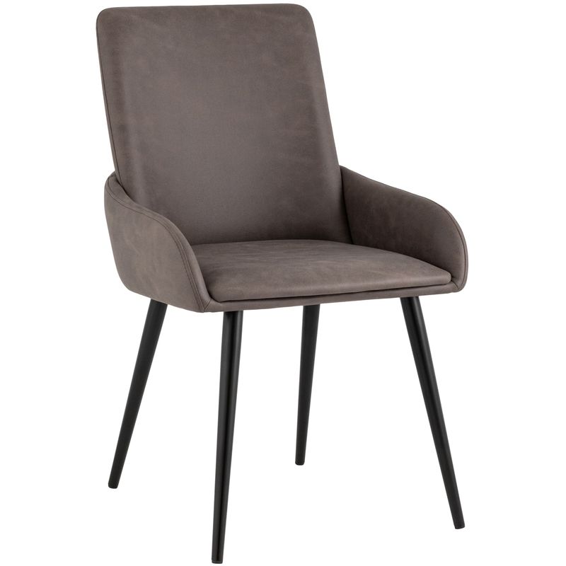 Стул Munchen Chair Коричневая Винтажная Экокожа Коричневый винтаж Черный Стул Munchen Chair Коричневая Винтажная Экокожа Коричневый винтаж Черный в Челябинске | Loft Concept