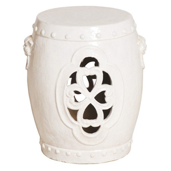 Керамический табурет Clover Garden Stool - White Белый в Челябинске | Loft Concept 