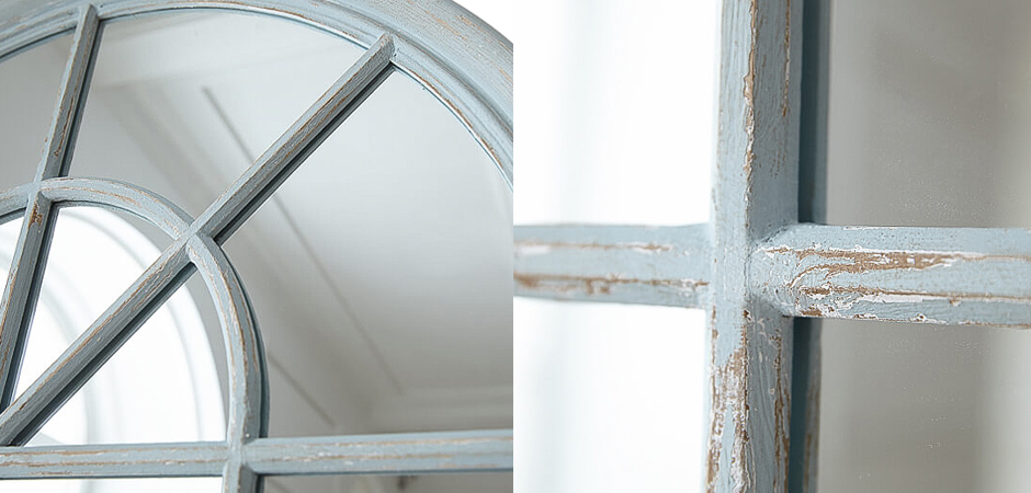 Зеркало Window Blue Patina Mirror Зеркало Window Blue Patina Mirror - Loft-Concept в Челябинске