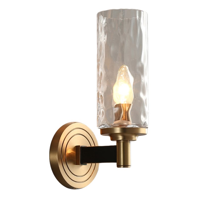 Бра LIAISON black and brass wall lamp Черный Латунь Прозрачное Стекло Бра LIAISON black and brass wall lamp Черный Латунь Прозрачное Стекло в Челябинске | Loft Concept