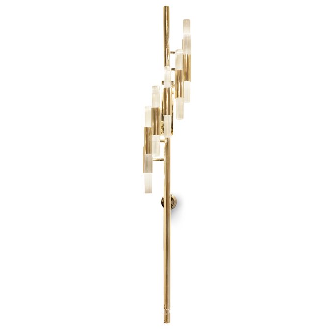Бра WATERFALL TORCH WALL Золотой Прозрачный Бра WATERFALL TORCH WALL Золотой Прозрачный в Челябинске | Loft Concept