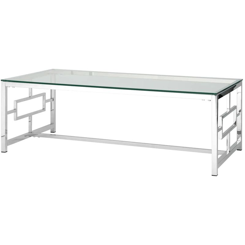 Столик кофейный Milan Tables Silver Серебряный Прозрачное Стекло Столик кофейный Milan Tables Silver Серебряный Прозрачное Стекло в Челябинске | Loft Concept
