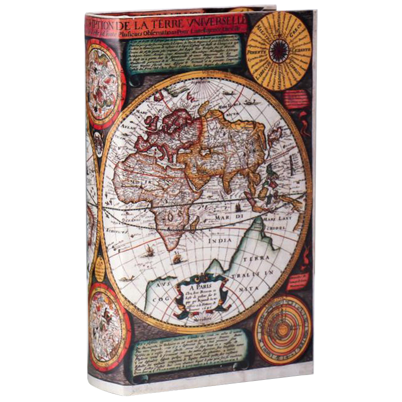 Шкатулка-книга Map of The World Book Box Мульти Шкатулка-книга Map of The World Book Box Мульти в Челябинске | Loft Concept
