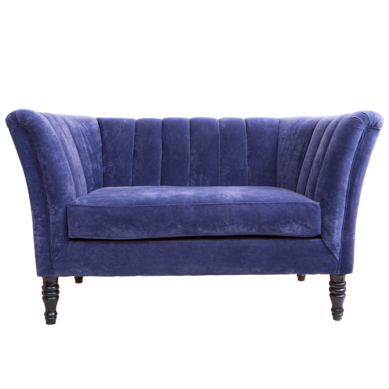 Диван Joffroi Sofa velour blue Синий в Челябинске | Loft Concept 