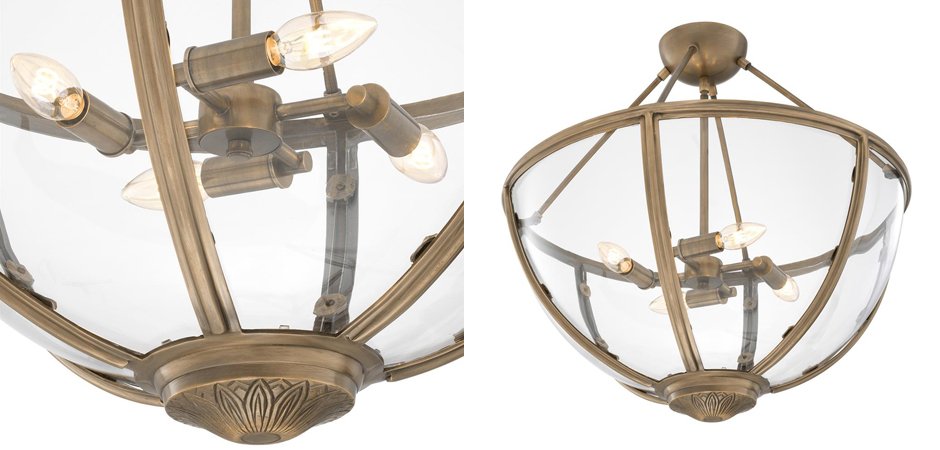 Потолочный светильник Eichholtz Ceiling Lamp Deveraux Antique brass - Loft-Concept в Челябинске