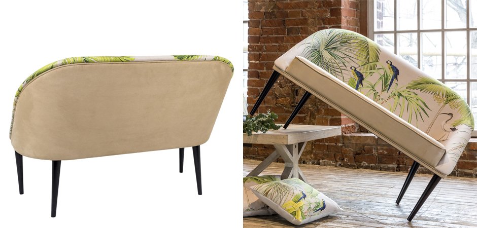 Диван Sofa Jungle Andaman fond bleu Диван Sofa Jungle Andaman fond bleu - Loft-Concept в Челябинске