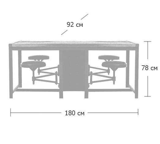 Большой рабочий стол Rupert Work Table Rustic Большой рабочий стол Rupert Work Table Rustic в Челябинске