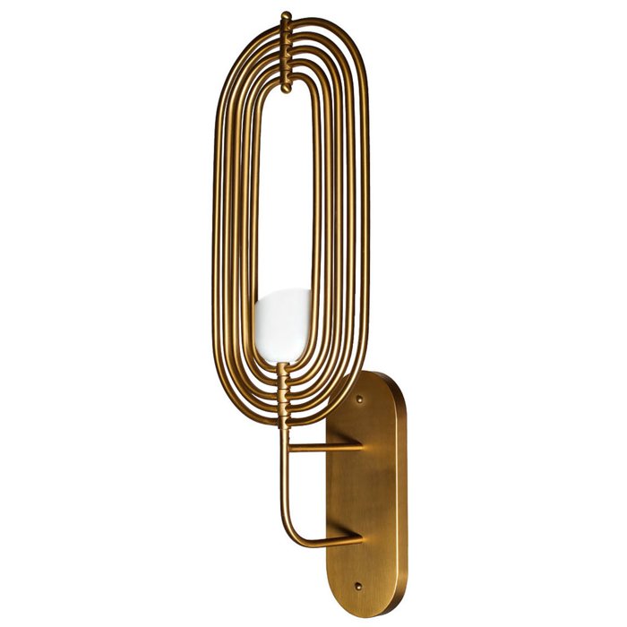 Бра Delightfull TURNER WALL LIGHT Глянцевое золото Белый Бра Delightfull TURNER WALL LIGHT Глянцевое золото Белый в Челябинске | Loft Concept