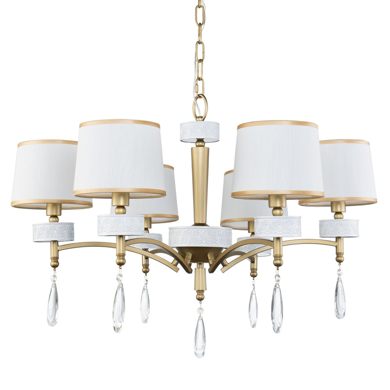 Люстра Dayodore Chandelier 73 Золотой Белый Прозрачный Люстра Dayodore Chandelier 73 Золотой Белый Прозрачный в Челябинске | Loft Concept