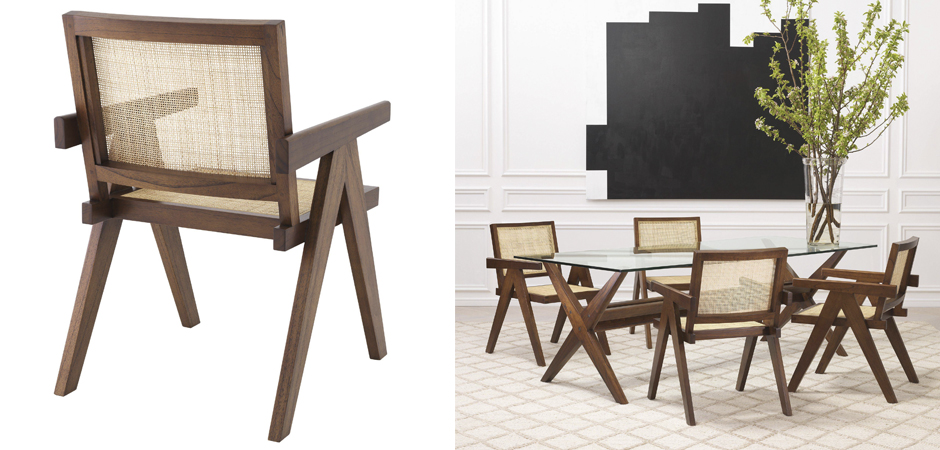 Стул Eichholtz Dining Chair Aristide brown Стул Eichholtz Dining Chair Aristide brown - Loft-Concept в Челябинске
