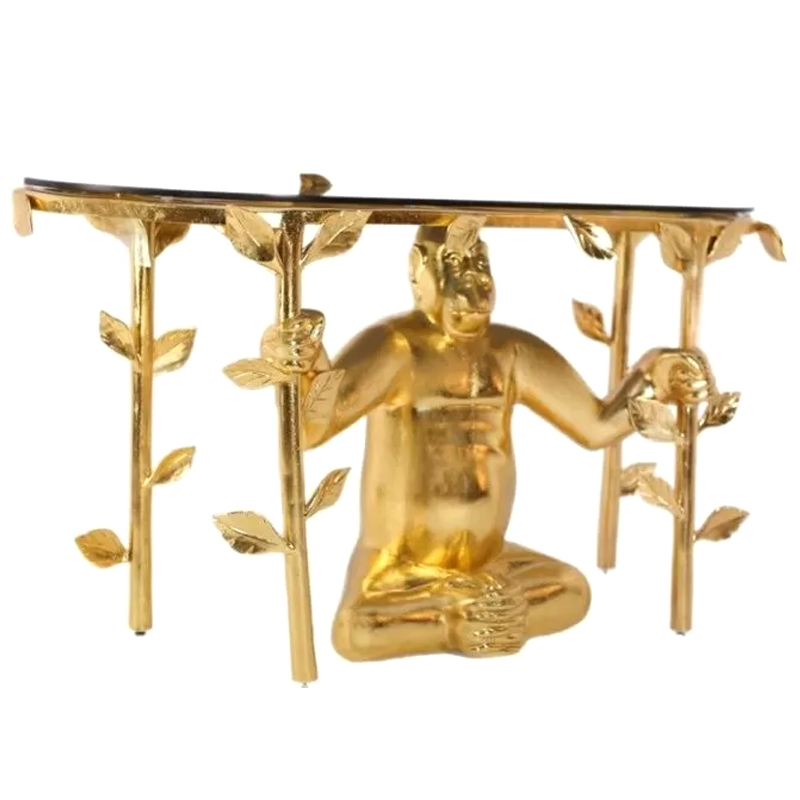 Консоль Gorilla console Francois Xavier Lalanne Золотой Прозрачный Черный Консоль Gorilla console Francois Xavier Lalanne Золотой Прозрачный Черный в Челябинске | Loft Concept