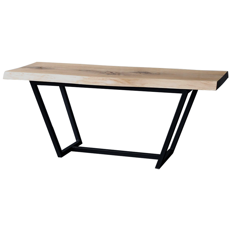 Кофейный стол Pike Industrial Metal Rust Coffee Table Черный Светлый дуб Кофейный стол Pike Industrial Metal Rust Coffee Table Черный Светлый дуб в Челябинске | Loft Concept