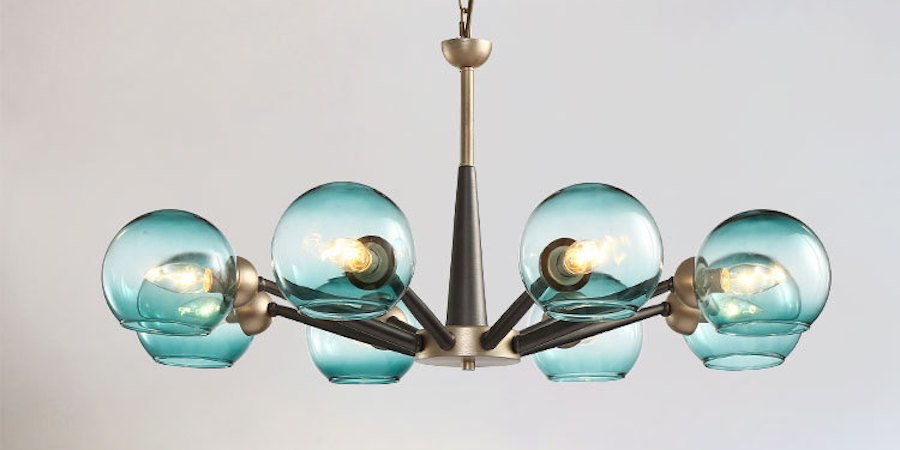 Люстра Thalia chandelier Blue glass Люстра Thalia chandelier Blue glass - Loft-Concept в Челябинске
