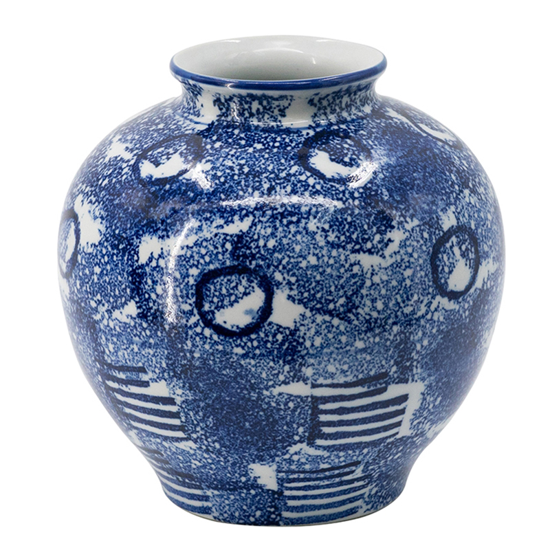 Ваза Abstraction Vase Синий Белый Ваза Abstraction Vase Синий Белый в Челябинске | Loft Concept