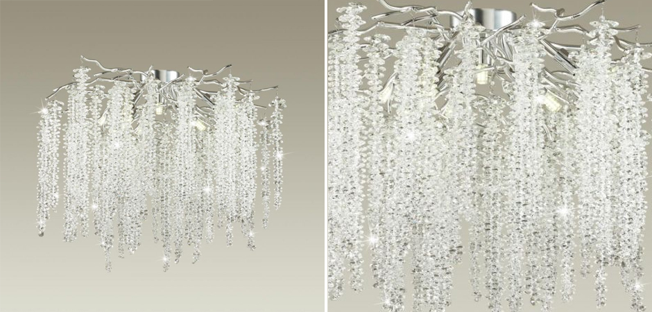 Люстра Хрустальная Fairy Tree Silver на 8 ламп Люстра Хрустальная Fairy Tree Silver на 8 ламп - Loft-Concept в Челябинске