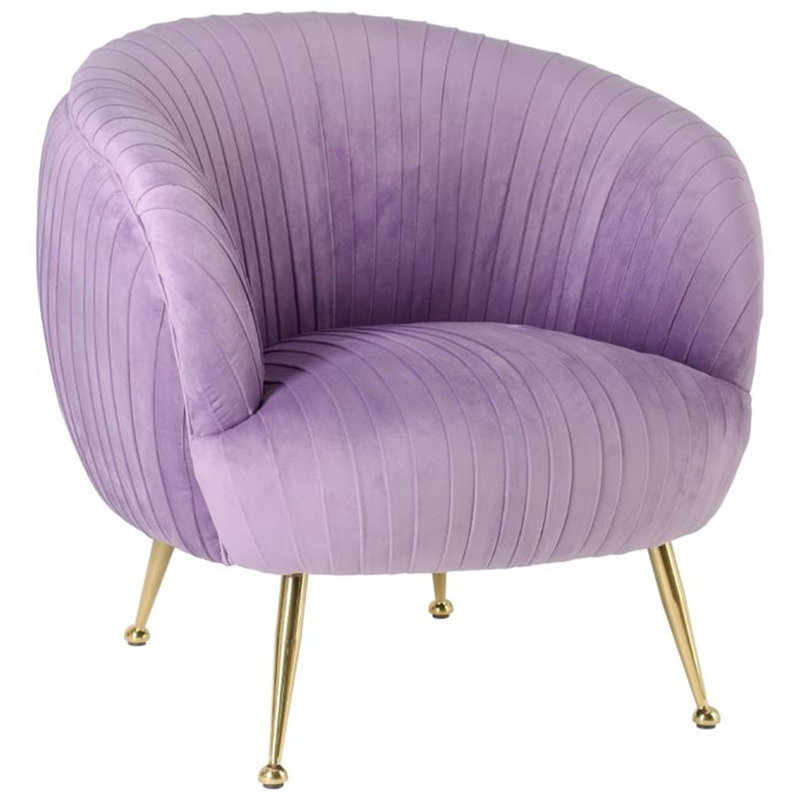 Кресло SOUFFLE CHAIR lilac Сиреневый матовое золото Кресло SOUFFLE CHAIR lilac Сиреневый матовое золото в Челябинске | Loft Concept