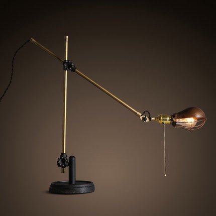 Настольный светильник Steampunk Extension Pole Table 2 Черный Латунь Настольный светильник Steampunk Extension Pole Table 2 Черный Латунь в Челябинске | Loft Concept