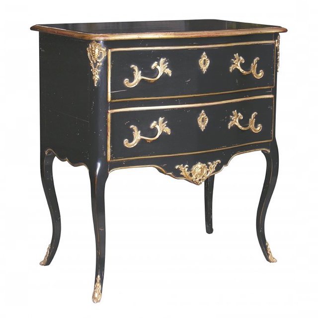 Комод L.XV CHEST OF DRAWERS black Бронза Черный Комод L.XV CHEST OF DRAWERS black Бронза Черный в Челябинске | Loft Concept