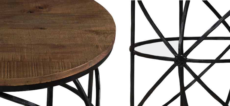 Журнальный стол Industrial Rust Round Sphero Table Журнальный стол Industrial Rust Round Sphero Table - Loft-Concept в Челябинске