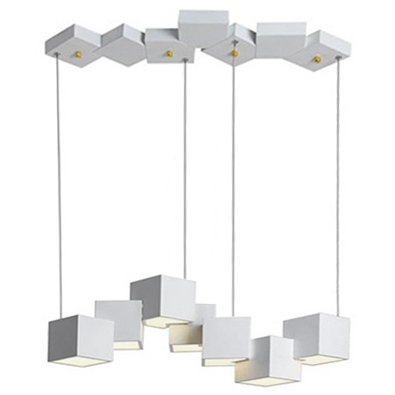 Дизайнерский светодиодный светильник Белый Eight Squares Lamp Белый Дизайнерский светодиодный светильник Белый Eight Squares Lamp Белый в Челябинске | Loft Concept