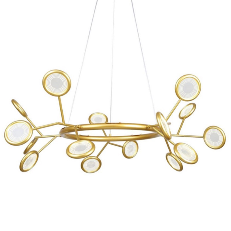 Люстра Gold Bendik Lighting Прозрачный Золотой в Челябинске | Loft Concept 