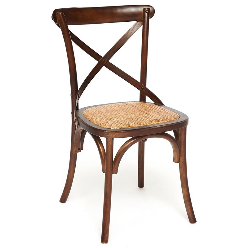 Стул Chaise Provence en Bois noyer foncé тёмный орех Орех Бежевый Стул Chaise Provence en Bois noyer foncé тёмный орех Орех Бежевый в Челябинске | Loft Concept