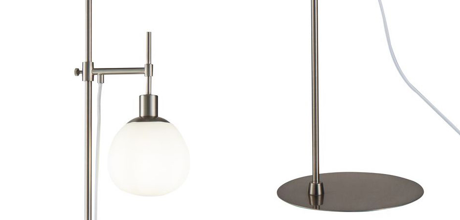 Торшер Tiepolo Ball Floor Lamp Nickel Торшер Tiepolo Ball Floor Lamp Nickel - Loft-Concept в Челябинске