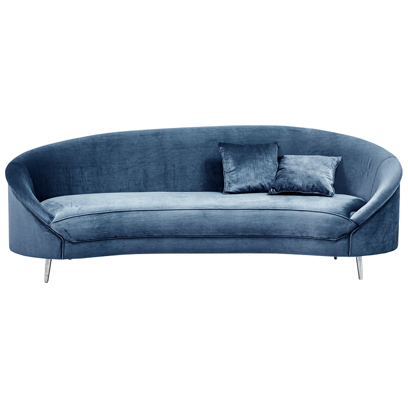 Диван Paulet Sofa blue Серый Хром Диван Paulet Sofa blue Серый Хром в Челябинске | Loft Concept