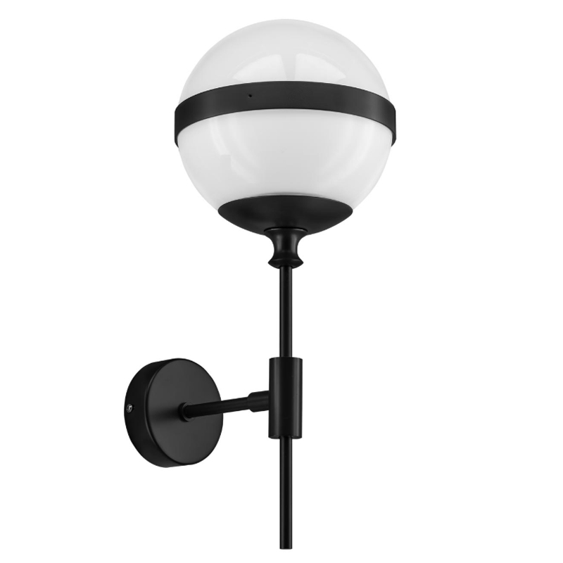 Бра Peggy Wall Lamp Белый Черный матовый Бра Peggy Wall Lamp Белый Черный матовый в Челябинске | Loft Concept