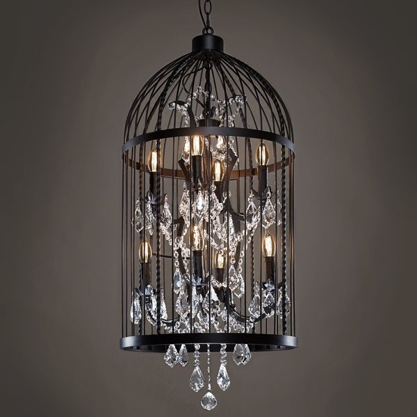 Люстра Steampunk Birdcage Chandelier 45 black Черный Люстра Steampunk Birdcage Chandelier 45 black Черный в Челябинске | Loft Concept