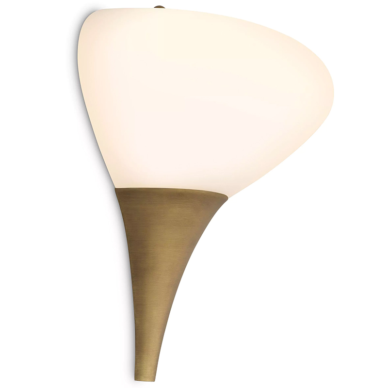Бра Eichholtz Wall Lamp Duco Латунь Белый Бра Eichholtz Wall Lamp Duco Латунь Белый в Челябинске | Loft Concept