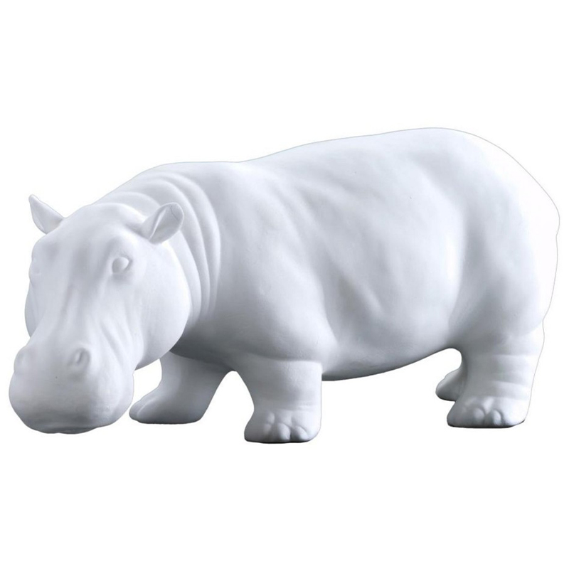 Статуэтка Abhika Hippo Bisc. White Белый Статуэтка Abhika Hippo Bisc. White Белый в Челябинске | Loft Concept