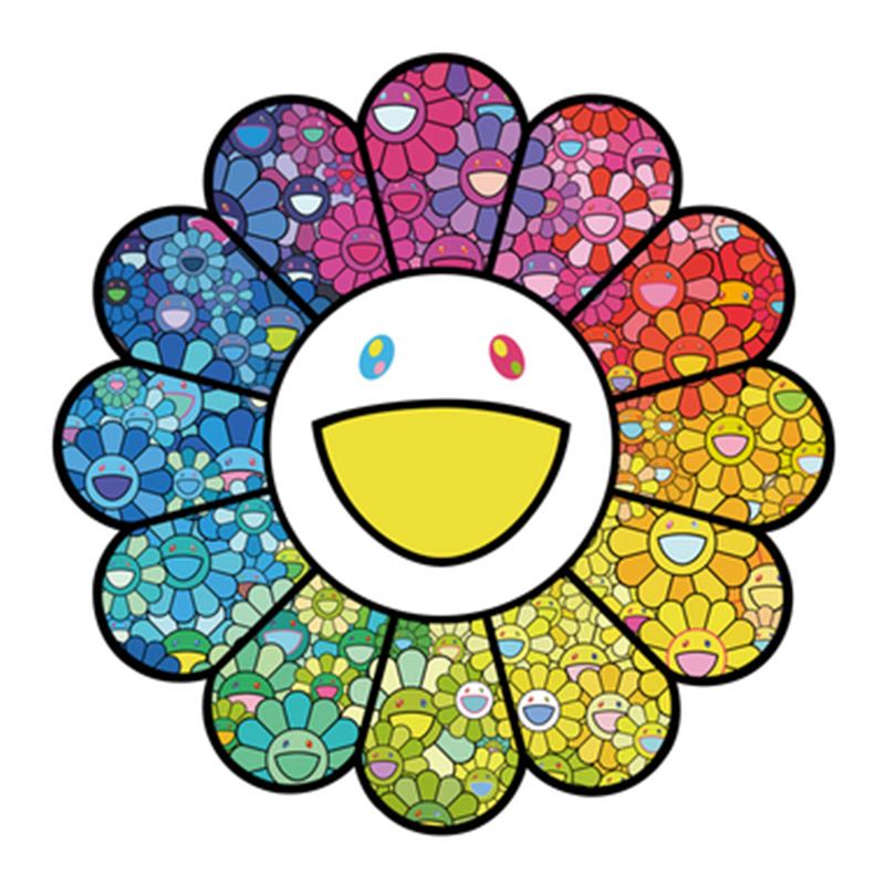 Takashi Murakami Арт-объект на стену Смеющийся Цветок большой Мульти в Челябинске | Loft Concept 