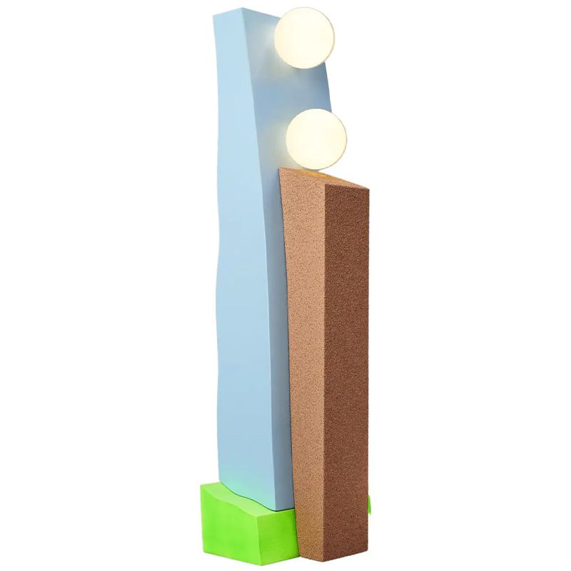 Торшер Masquespacio Double Lamp Мульти Голубой Коричневый Зеленый Торшер Masquespacio Double Lamp Мульти Голубой Коричневый Зеленый в Челябинске | Loft Concept